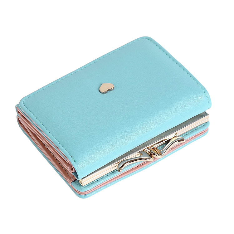 Women Credit Card Holder Metal Frame Kiss-lock Small Clutch Cards Holder cute Wallet