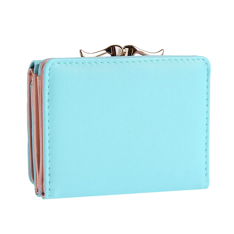 Women Credit Card Holder Metal Frame Kiss-lock Small Clutch Cards Holder cute Wallet