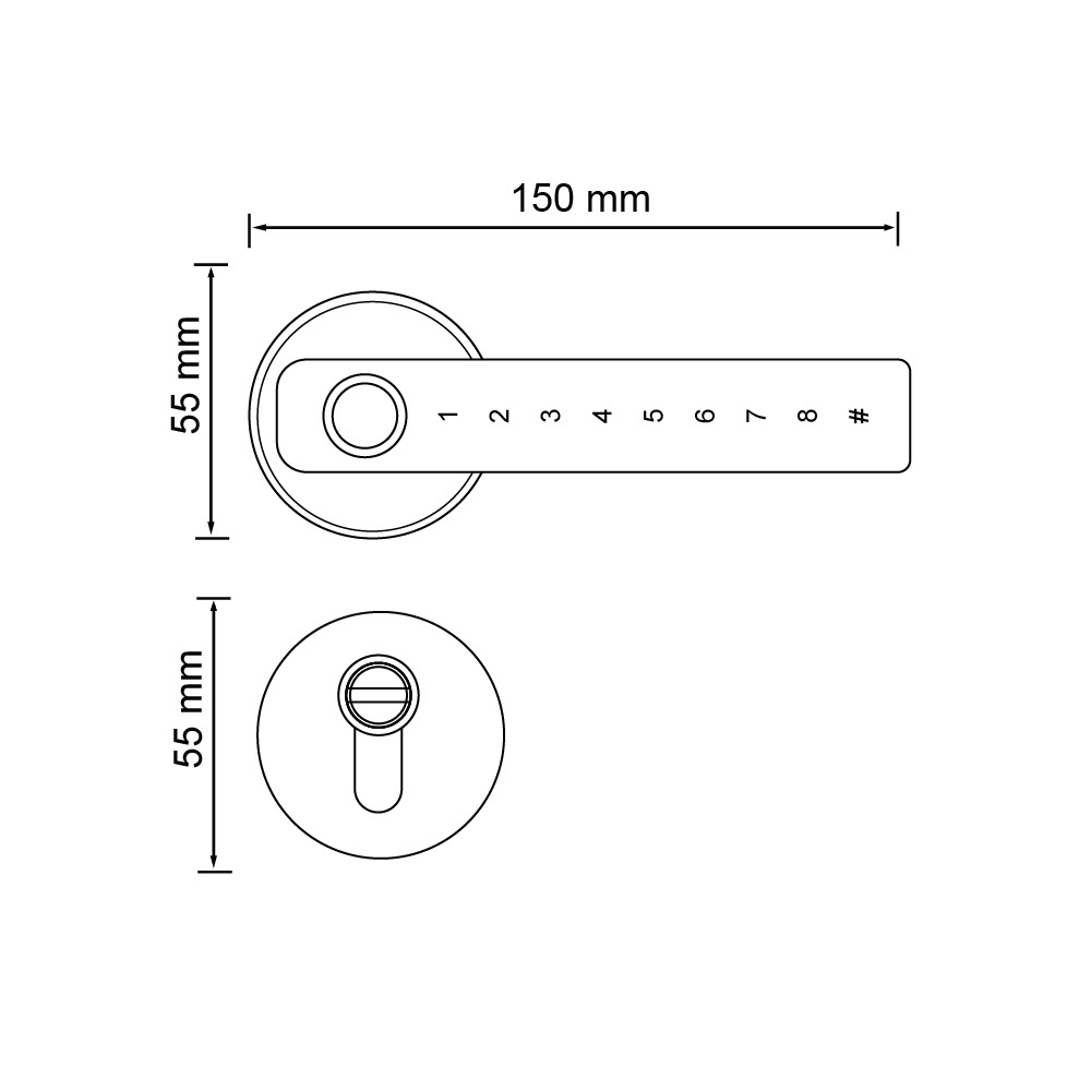 Fingerprint  Electronic Password TT-lock Security  Smart Home Tuya Handle Wooden Mortise Lock for Bedroom