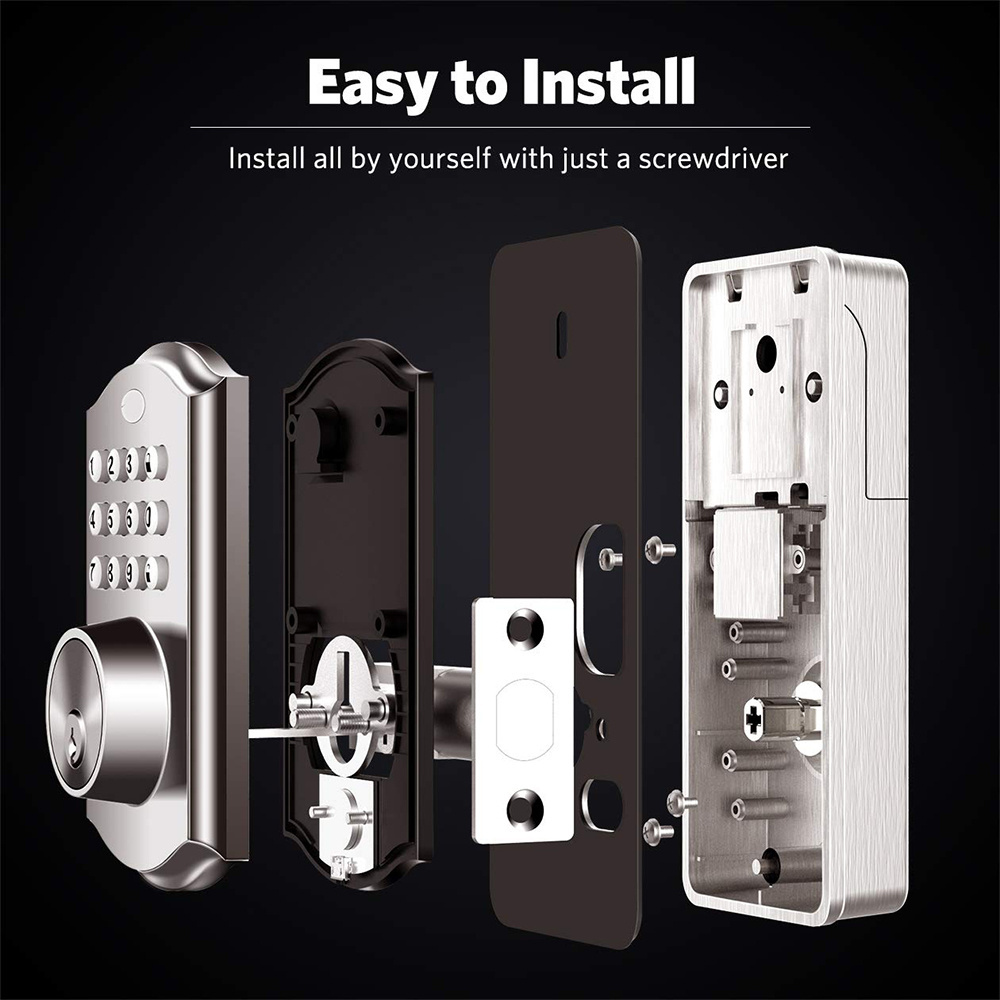 Security Combination Front Door Keyless Entry Digital Deadbolt Lock