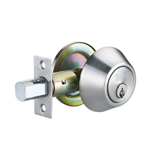 Wholesale Safety Stainless Steel 60/70mm Adjustable Latch Single side Deadbolt Lock For Wood Door