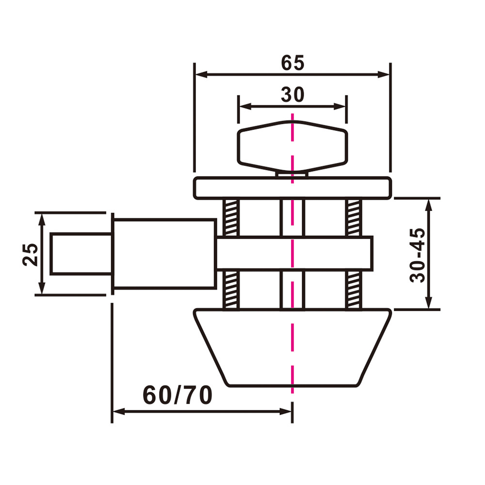 Wholesale Safety Stainless Steel 60/70mm Adjustable Latch Single side Deadbolt Lock For Wood Door