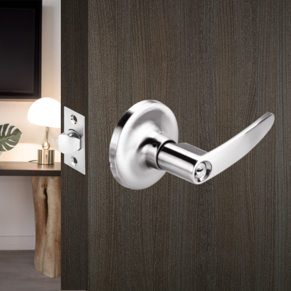 Good Hot sale Security Good Quality Bedroom Wood Door Handle Lock For Wood Door