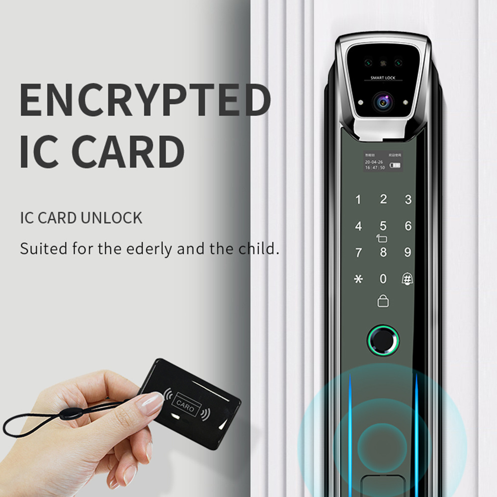 High Quality Password Key TTlock APP Remote Fingerprint Digital level wireless smart door lock