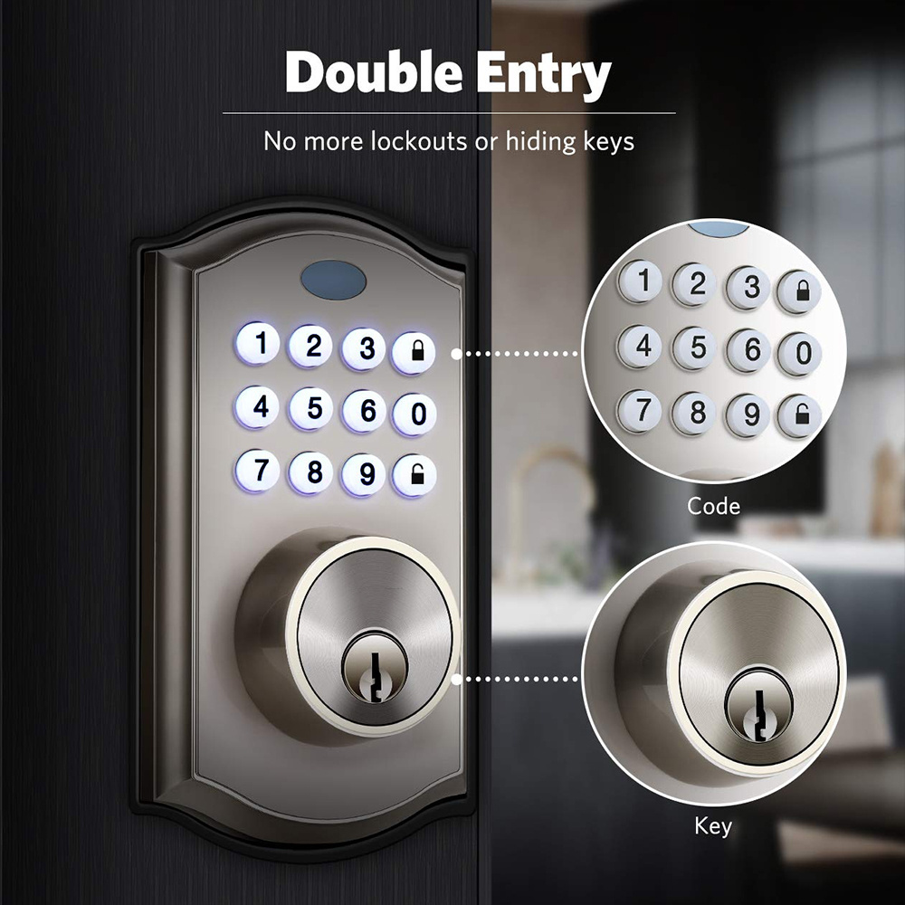 Security Combination Front Door Keyless Entry Digital Deadbolt Lock