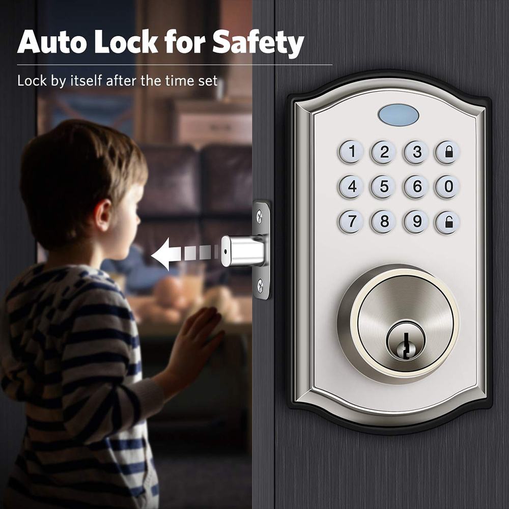 Smart Door Lock Electric Deadbolt with Keypad Code