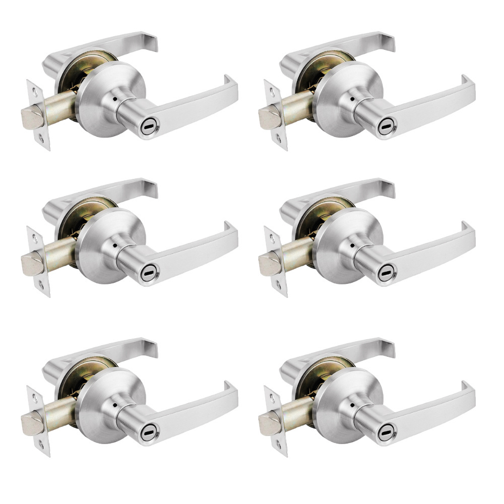 ANSI American Standard Safety Commercial Apartment Office Zinc Alloy Tubular Leverset Handle Entrance Door Lock