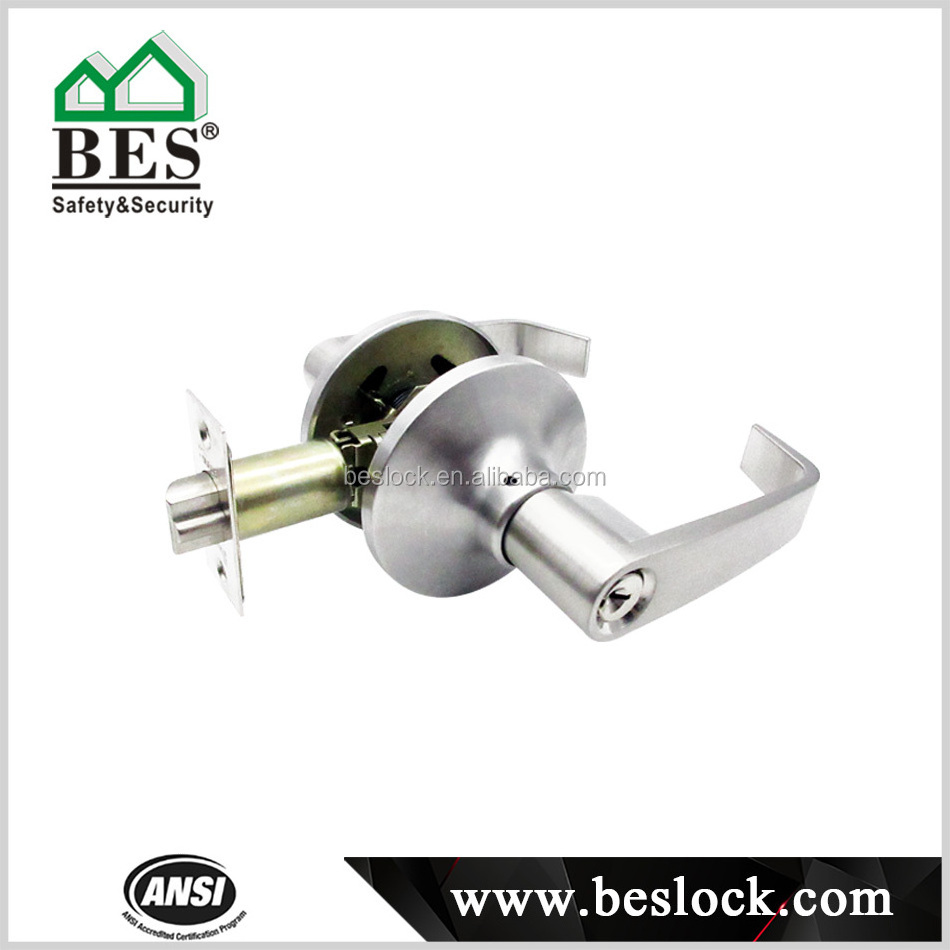 Entry Door Hand Lock Combo Stainless Steel Brass Cylinder Deadbolt Combination Door Lever Lock