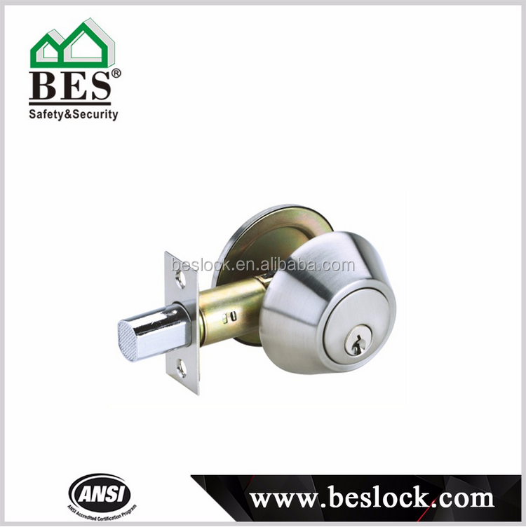 Entry Door Hand Lock Combo Stainless Steel Brass Cylinder Deadbolt Combination Door Lever Lock