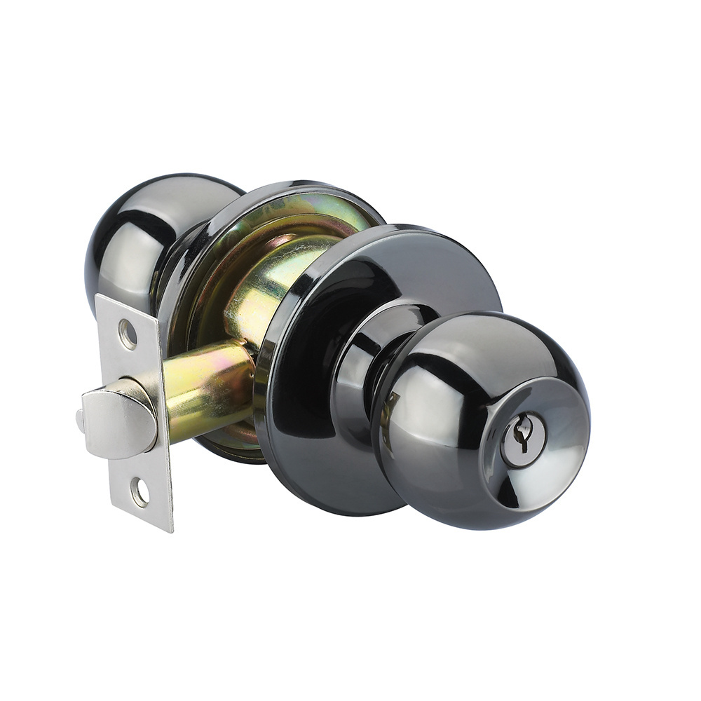 Security Bathroom Lock With Knob Passage Tubular Door Knob Lock without Key for Home Door Ansi Grade 3 Locks & Keys