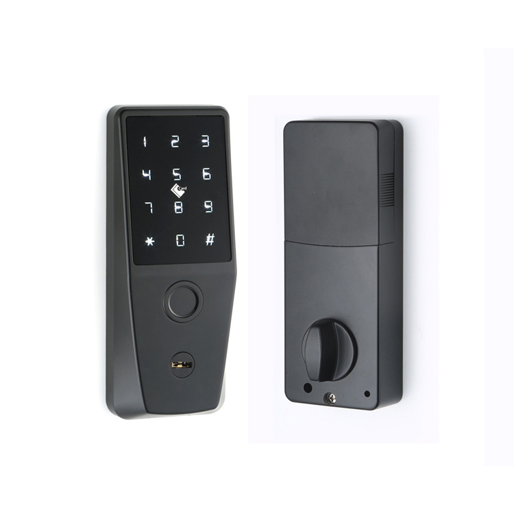 Touch-Screen Keypad Keyless Deadbolt Digital Smart Door Lock With TUYA APP Safe Deadbolt Door Lock