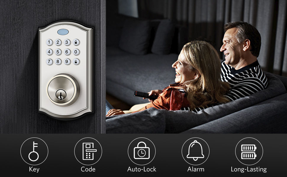 Security Combination Front Door Keyless Entry Digital Deadbolt Lock