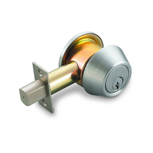 Stainless Steel Deadbolt Lock keyed Security Entry Round Knob Door Lock