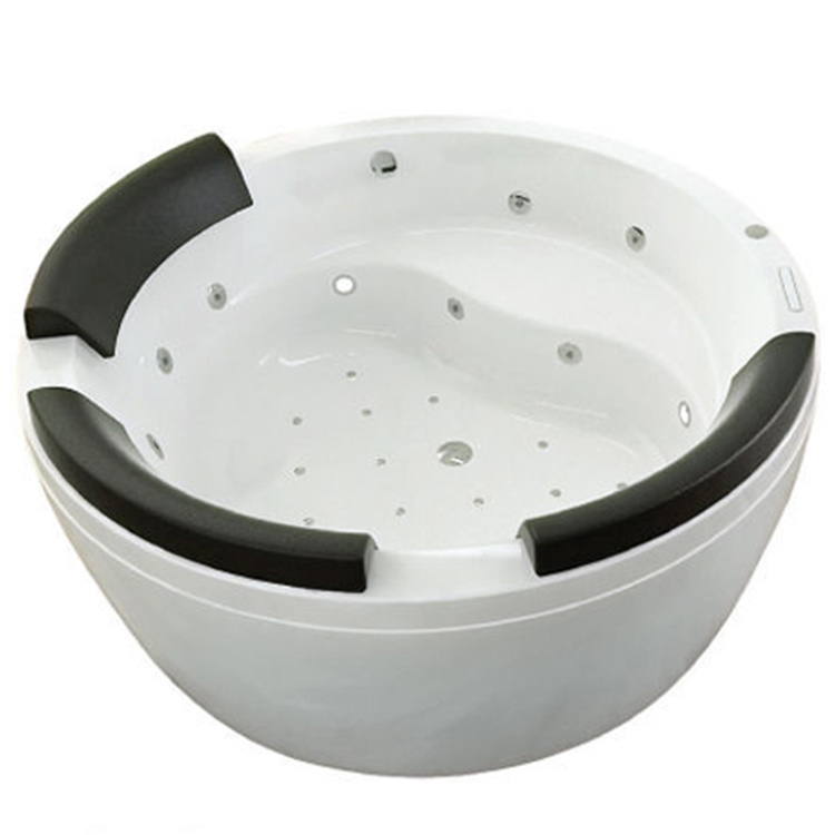 67inch round acrylic bath tub Elegant home use bathroom washing tub freestanding acrylic small round bathtubs 1.7m