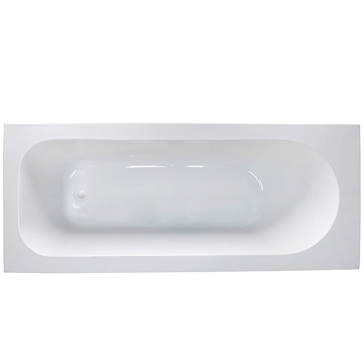 Ukraine normal design Pinghu factory Price customized wholesale hotel room acrylic ABS portable material common square bathtub