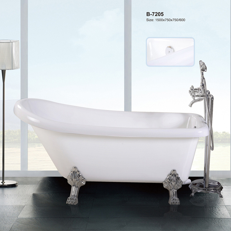 BESMA Acrylic Freestanding clow foot classical bathtub easy to install best selling products in disturbitor baths