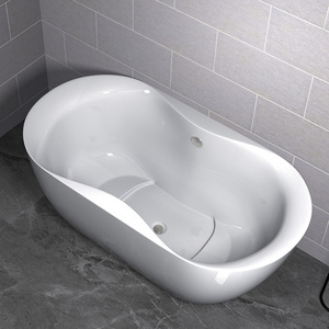 Modern Soaking Shower Freestanding Deep large ellipse Acrylic Bathtub price oval edge big free stand bath tubs with sets