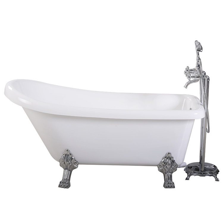 BESMA Acrylic Freestanding clow foot classical bathtub easy to install best selling products in disturbitor baths