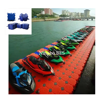 High buoyancy  marine modular plastic floating dock cubes pontoon floating platform jet ski floating dock