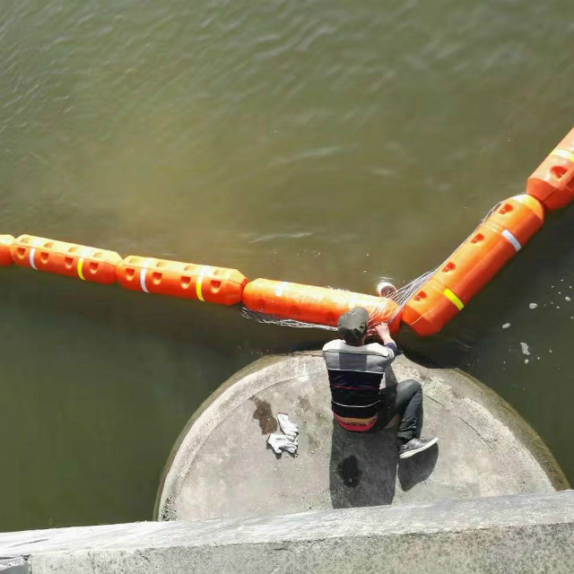 300*1000MM LLDPE Foam Filled Cylindrical Pontoon Floating Sea Barriers Pipe Floater Buoys Marine