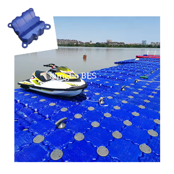 Easy to assemble modular float dock jet ski floating dock platform plastic pontoon marine V-shaped float