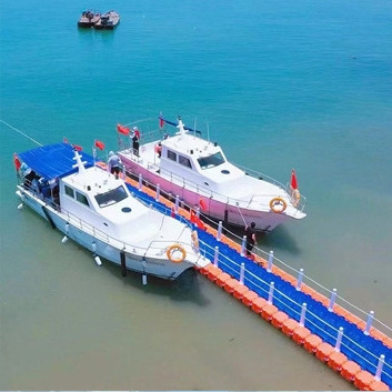 Plastic floating platform pontoon bridge modular jet ski floating dock recreational fishing floating platform pier