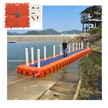 Marine supplies modular pontoon jet ski floating dock cubes hdpe plastic float dock platform for hot selling