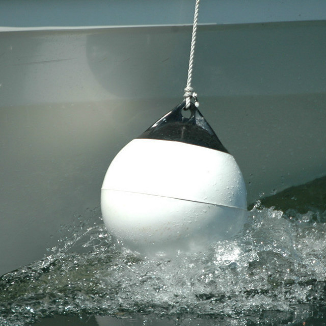 Small Diameter 300MM Plastic Floating Buoy Balls Round Vessel Mooring Buoy Surface Marker