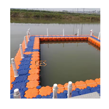 Fish pond plastic cage culture modular float dock pontoon bridge jet ski floating dock platform for sale