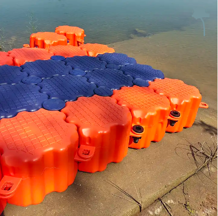 Easy assembly  HDPE cubes dock floats  plastic jet ski floating dock pontoon bridge used in yacht dock