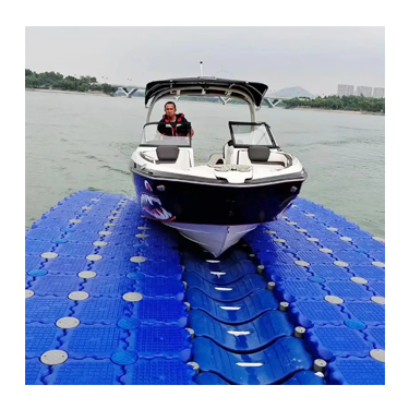 Durable HDPE 50*50*40cm marine modular plastic floating platform jet ski floating dock pontoon bridge for walkway