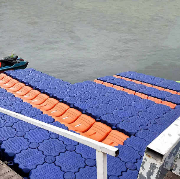 HDPE 50*40cm marina jet ski floating dock platform plastic floating dock pontoon bridge on water