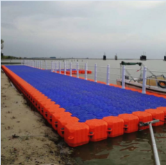 Plastic U shape pontoon float dock marine modular floating platform used in yacht dock