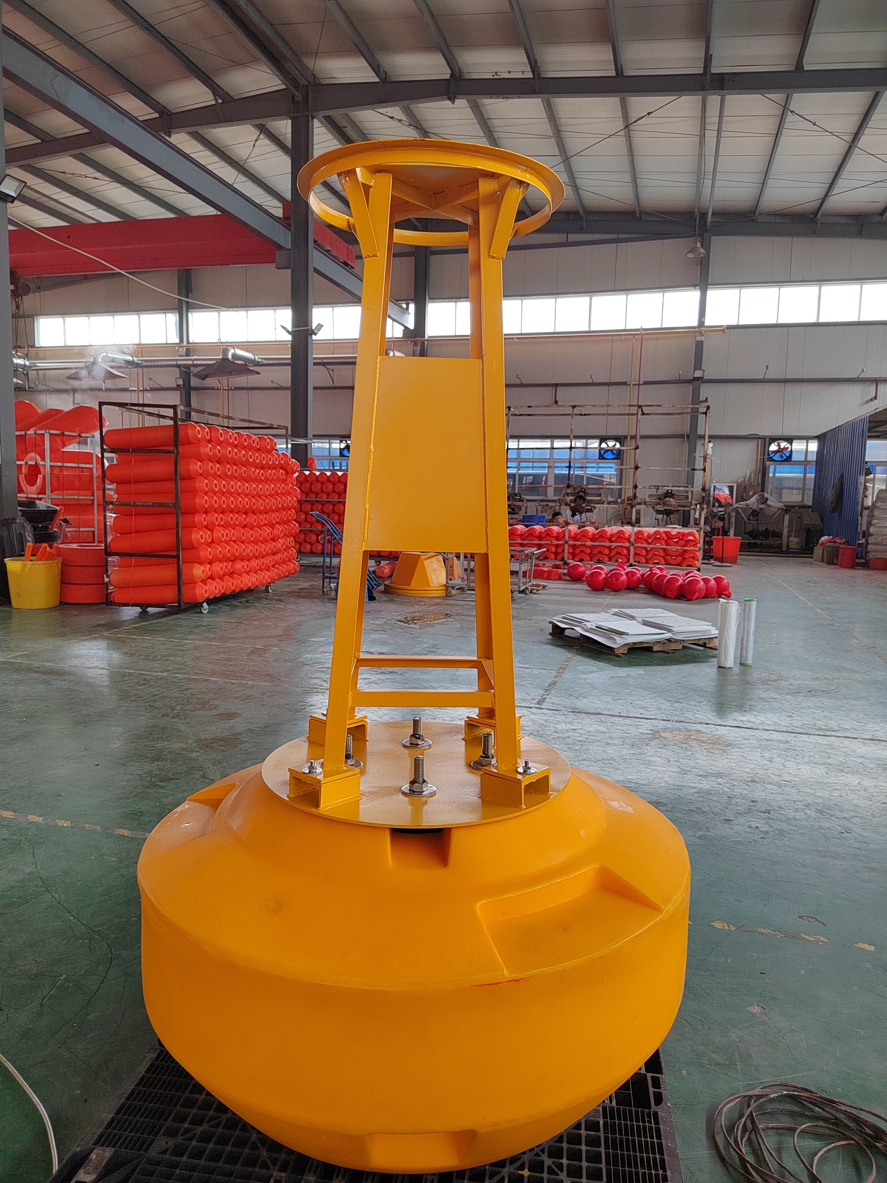 Custom Marine plastic warning buoy Steel mooring buoy Navigation buoy