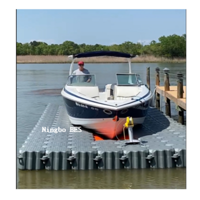 HDPE 50*40cm marina jet ski floating dock platform plastic floating dock pontoon bridge on water