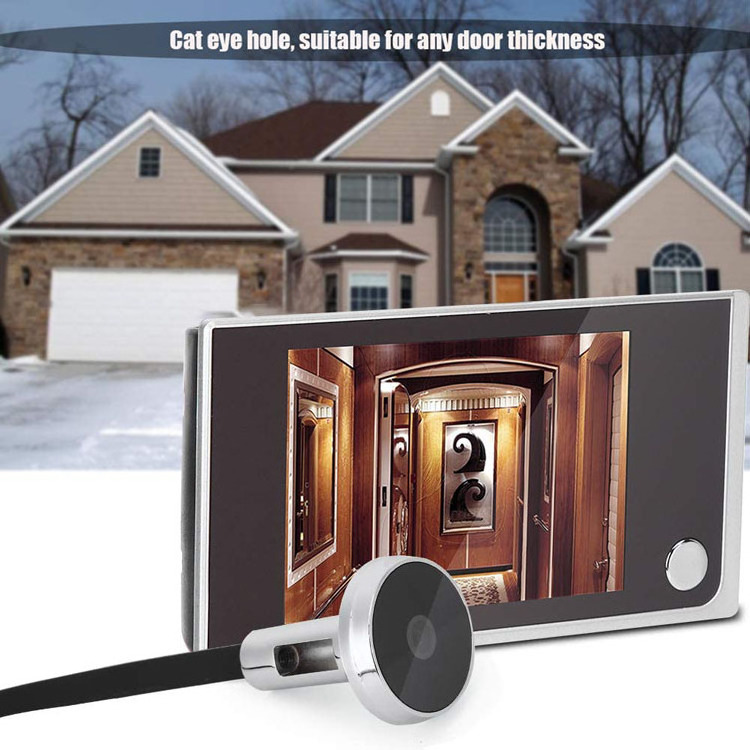 Factory Wholesale 3.5 inch 1MP HD Villa Ring Easy Install Smart Home System Wide Angel 130 degrees Smart Wired Doorbell Camera