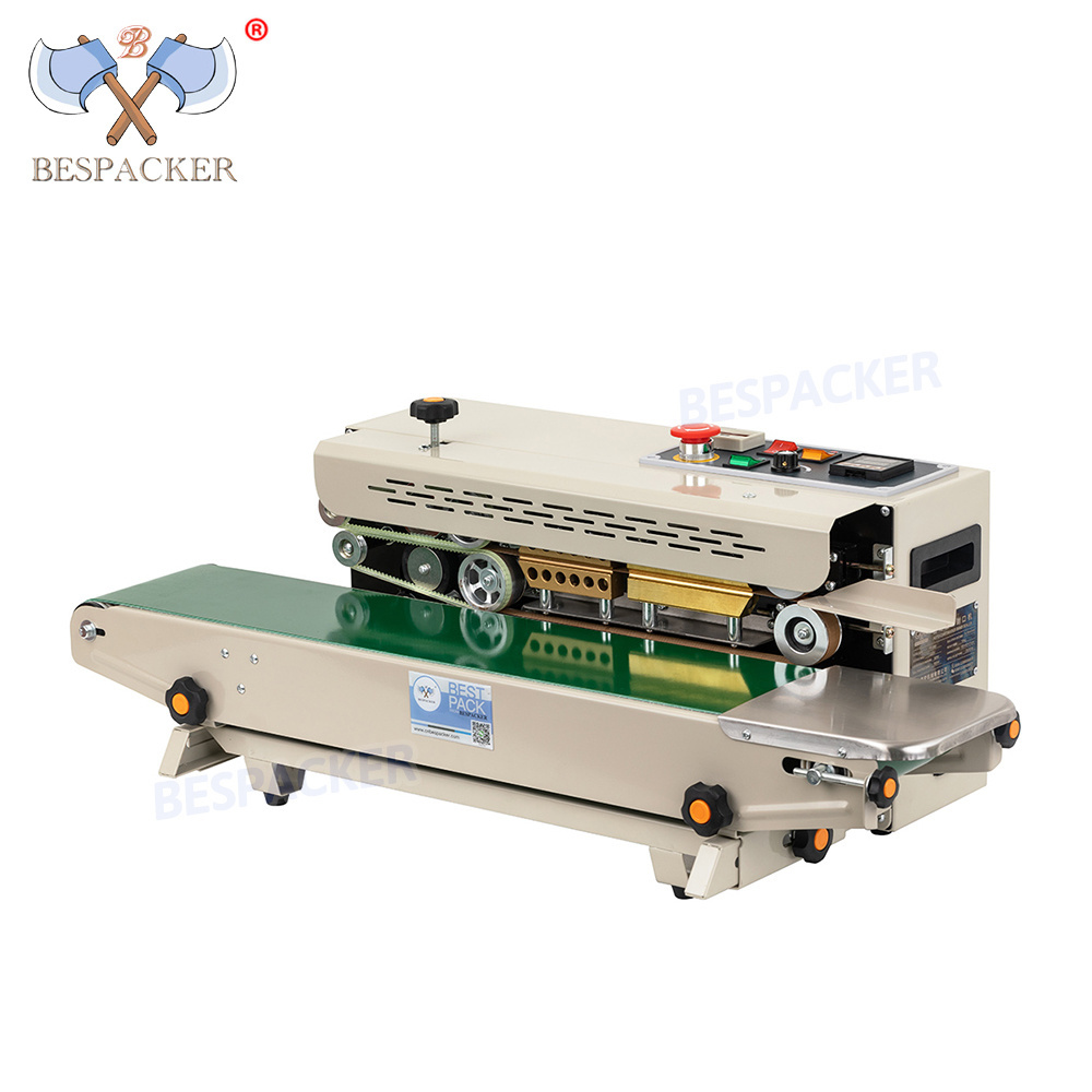 Bespacker FR-900W Automatic continuous plastic bag heat sealer sealing machine for aluminum foil plastic bag