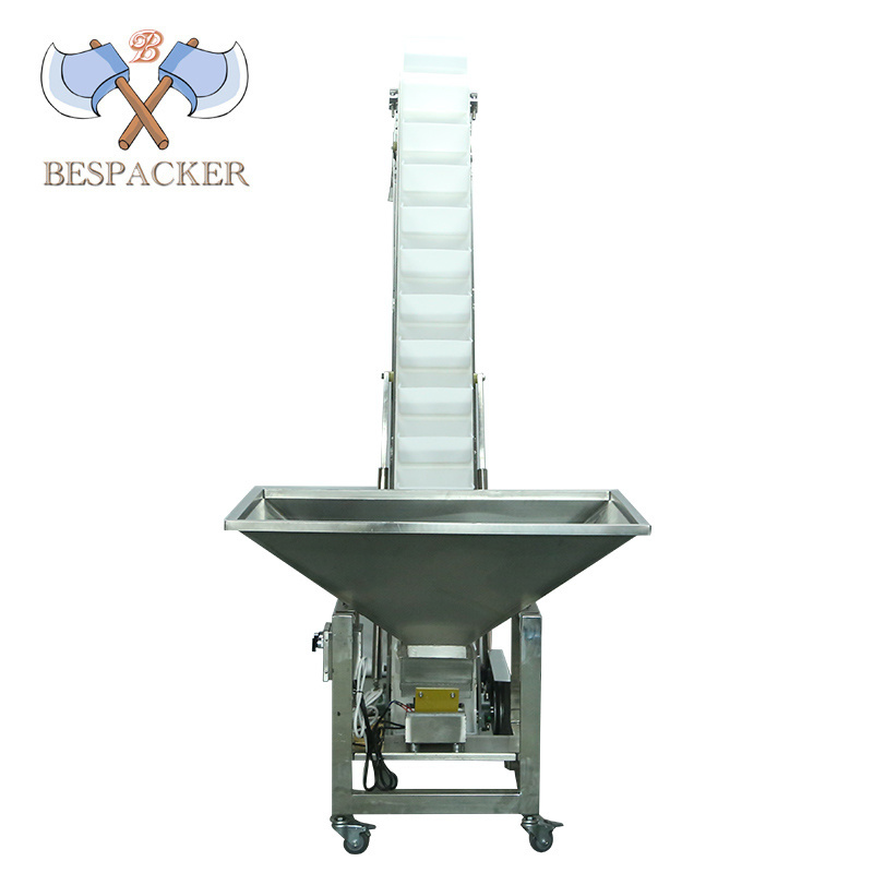 Bespacker stainless steel elevator plastic bucket conveyor belt