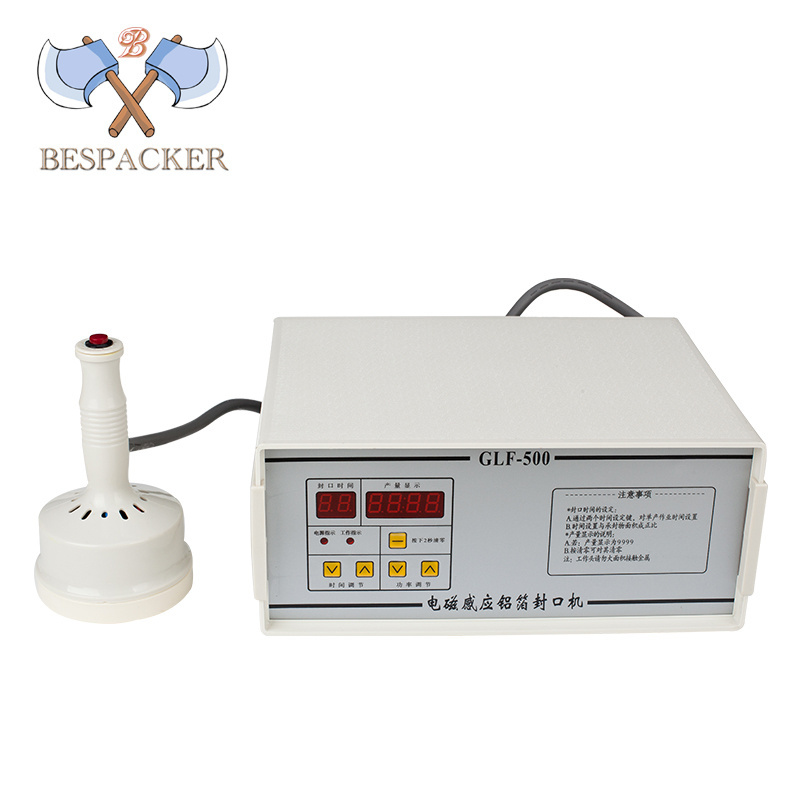 Bespacker GLF-500 High quality aluminum foil cans jar commercial Hand held  bottle capping sealer induction sealing machine