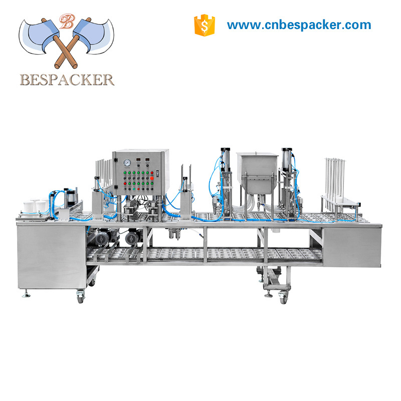 Bespacker Automatic linear k cup sealing machine cup filling and sealing machine