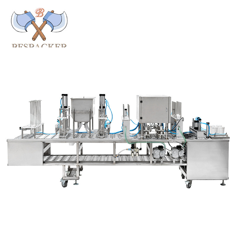 Bespacker Automatic linear k cup sealing machine cup filling and sealing machine