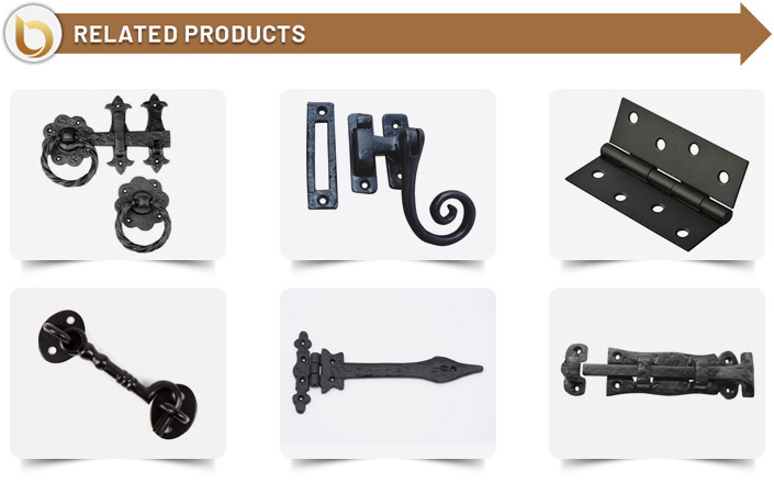 Indian Manufacturer Selling Best Grade Cast Iron Black Antique 203mm Latch for Door Usage