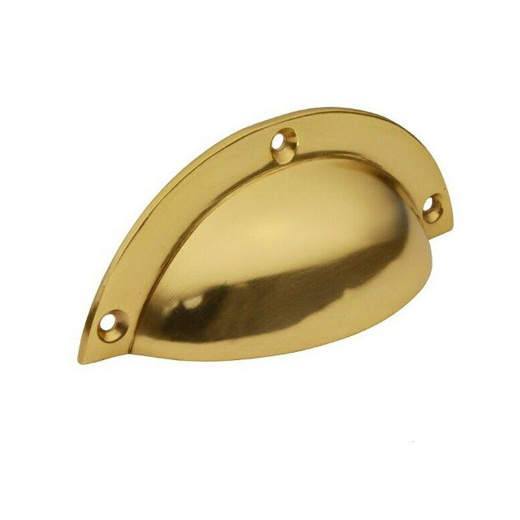 Highest Quality Cabinet Door Hardware - 96mm Brass Finish Cabinet Drawer Pull Handles from Top Supplier