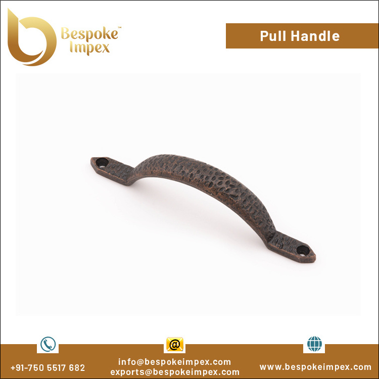 Wholesaler of Copper Antique Finish Cast Iron Base Metal Pull Handles for Cabinets and Drawers