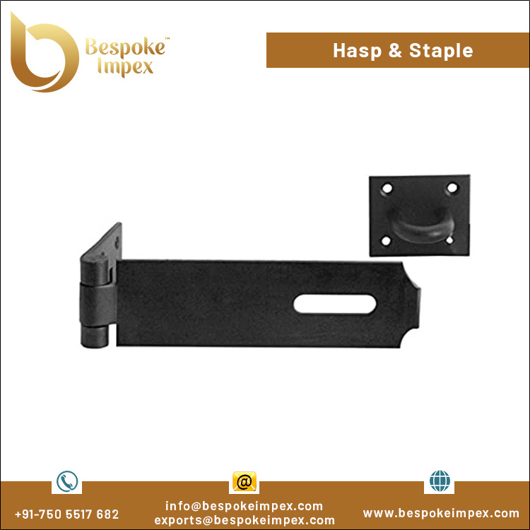 High Quality Best Selling Mild Steel Finish Door/ Gate Usage Heavy Duty Hasp & Staple Available in Bulk Quantity