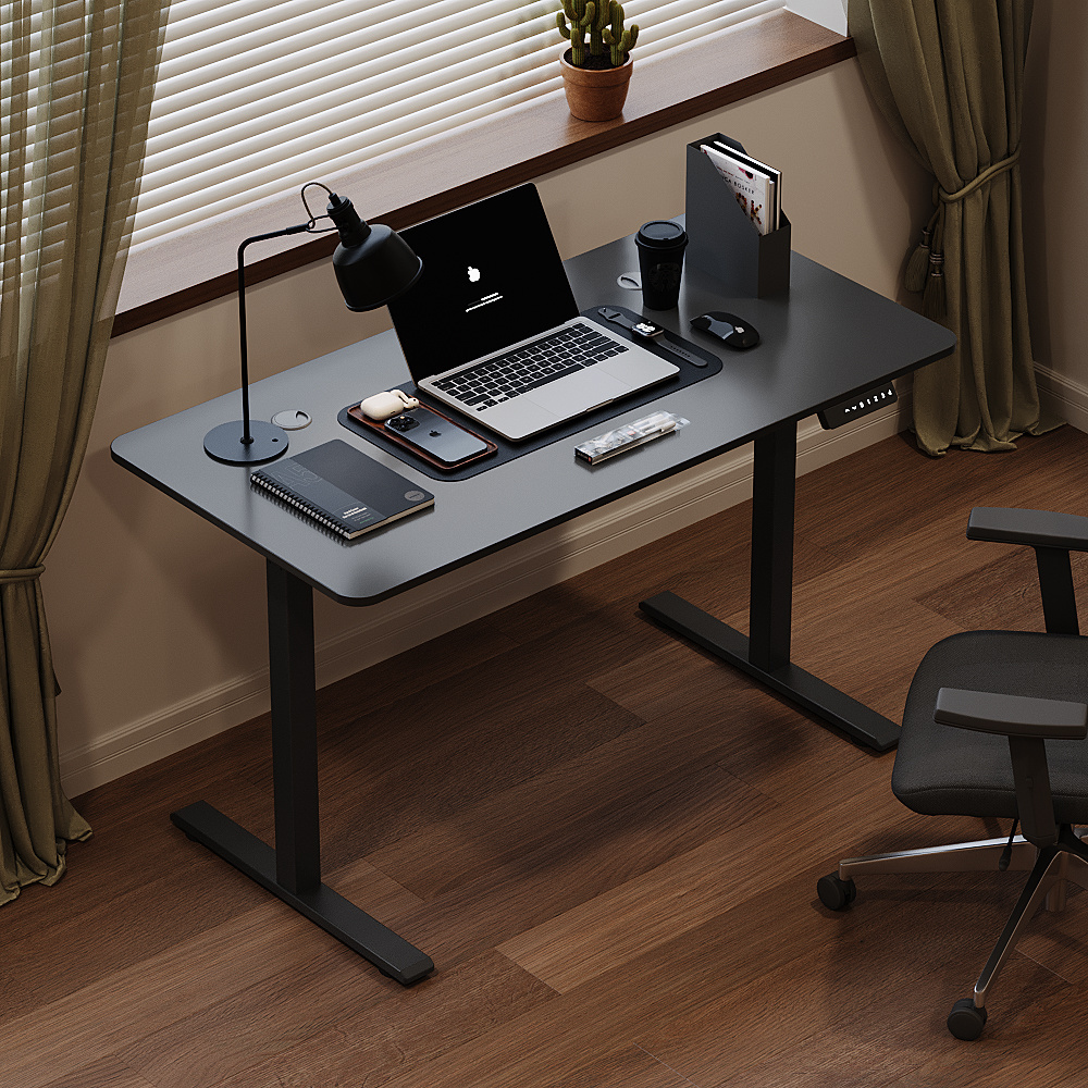 New Sit Stand Computer Desk Height Adjustable Sit Stand Home Office Electric Lifting Desk