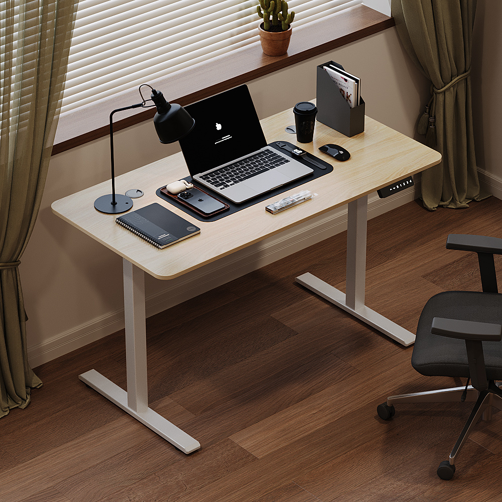 New Sit Stand Computer Desk Height Adjustable Sit Stand Home Office Electric Lifting Desk