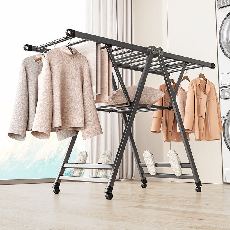 Collapsible Clothes drying rack space saving laundry rack with cheap price from OEM factory for Clothes towels