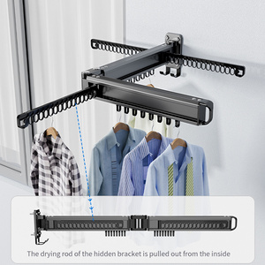 Foldable & Retractable Clothes Hanger Drying Rack Competitive Price OEM Supported for Bathroom Living Room Use