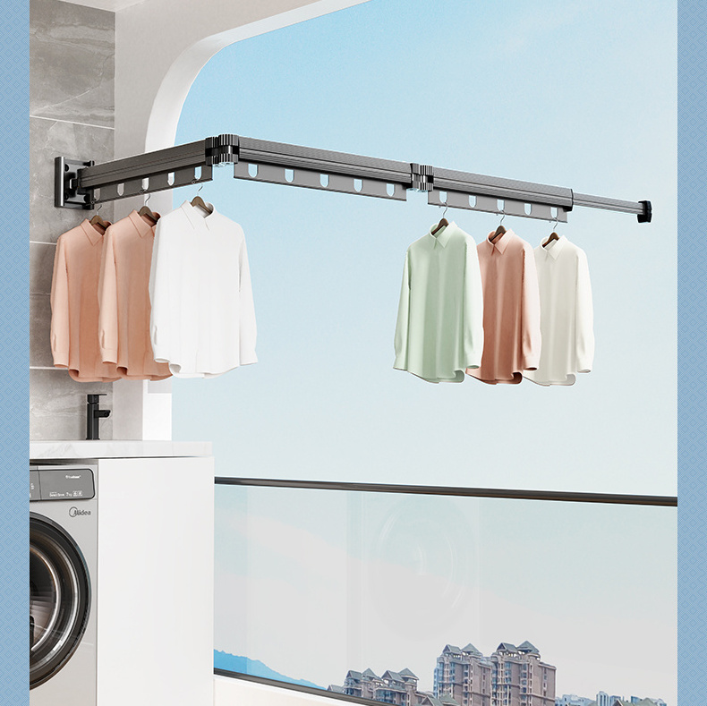 High Quality Foldable Flexible Clothes Hanger Drying Rack Cloth Drying Stand Bathroom Laundry